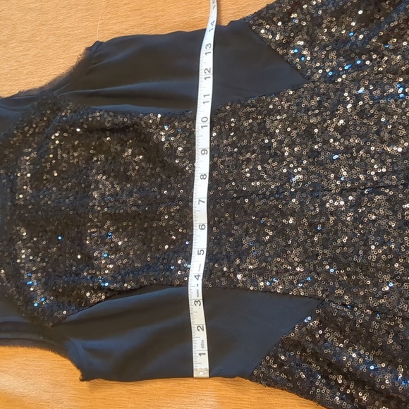 NWT Rachel Roy Black Sleeveless Party Dress Sequins Sparkles Small Size 4 - Picture 10 of 11